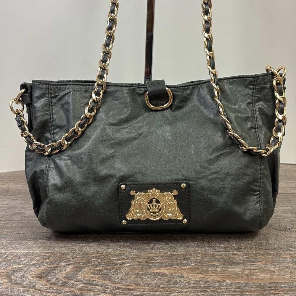 Juicy Couture Mini Kiki Bag Black Chain Strap Shoulder Handbag